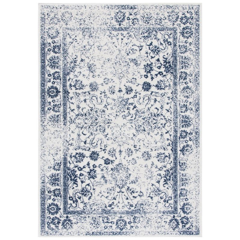 Adirondack ADR109 Machine Made Indoor Area Rug - Ivory/Navy - 8'x10' - Safavieh