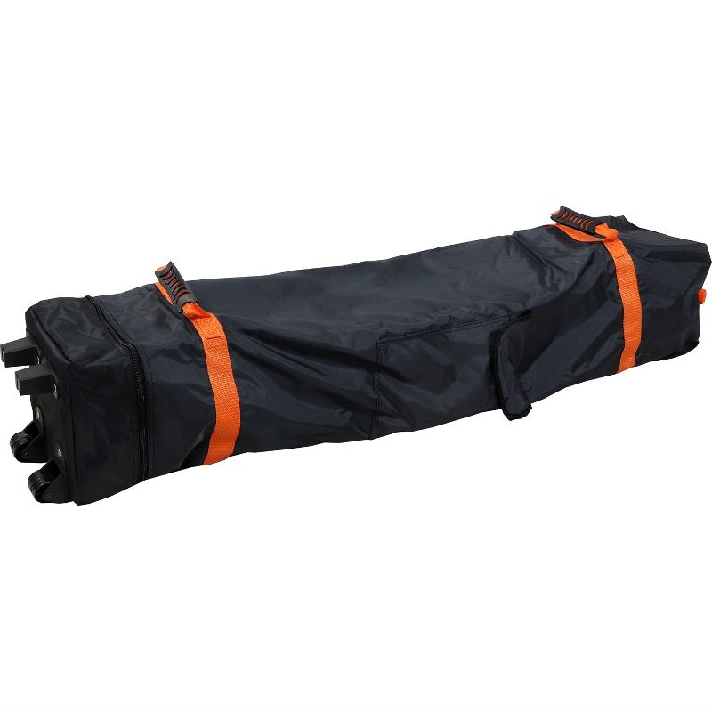 Sunnydaze Premium Pop-Up Canopy Rolling Carrying Bag - 7.25" W x 54" L x 7.25" H - Black