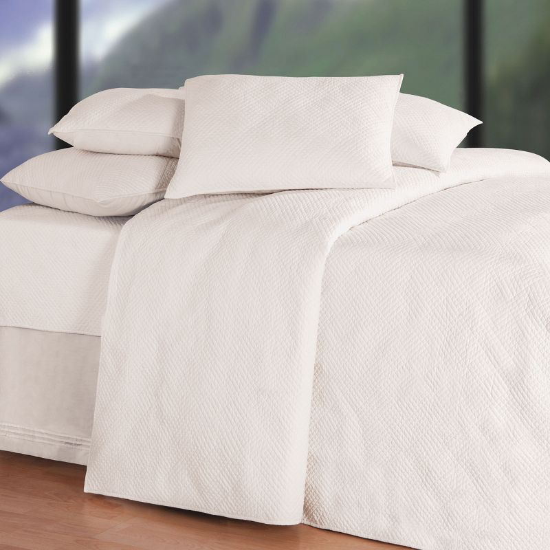 C&F Home 26" x 26" Hampton Soft White Cotton Euro Sham - Machine Washable