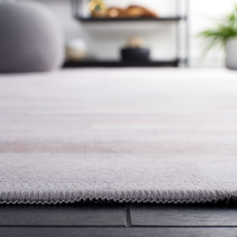Faux Hide FAH514 Power Loomed Machine Washable Area Rug - Ivory/Grey - 3'x5' - Safavieh.