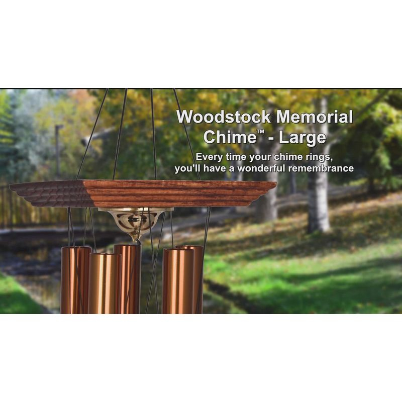 Woodstock Windchimes Reflections Memorial Chime, , Wind Chimes For Outside, Wind Chimes For Garden, Patio, and Outdoor Decor, 36"L