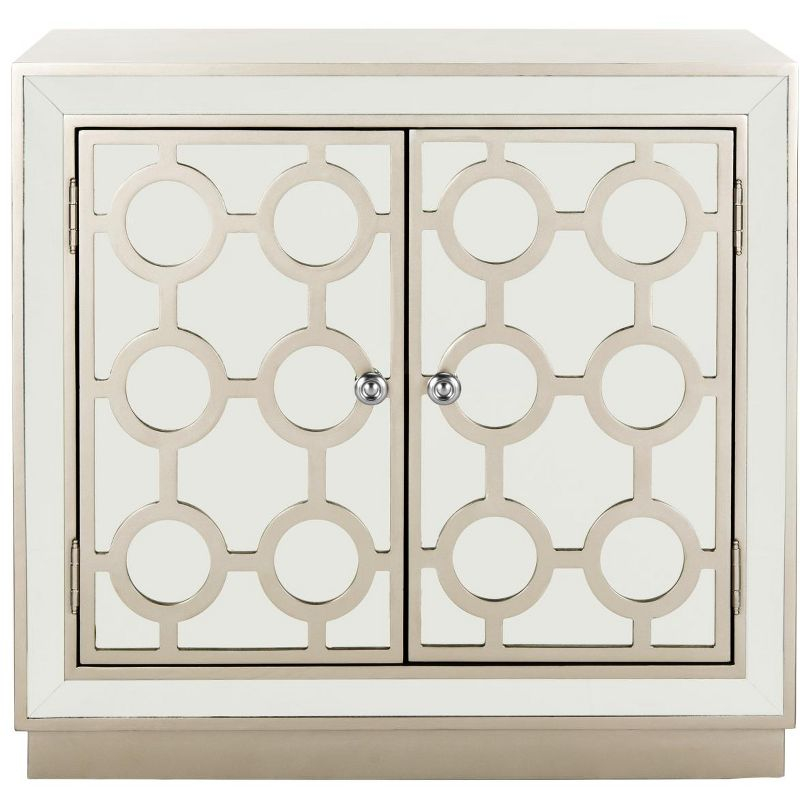 Kaia 2 Door Chest - CHS6404 - Champagne/Mirror - Safavieh
