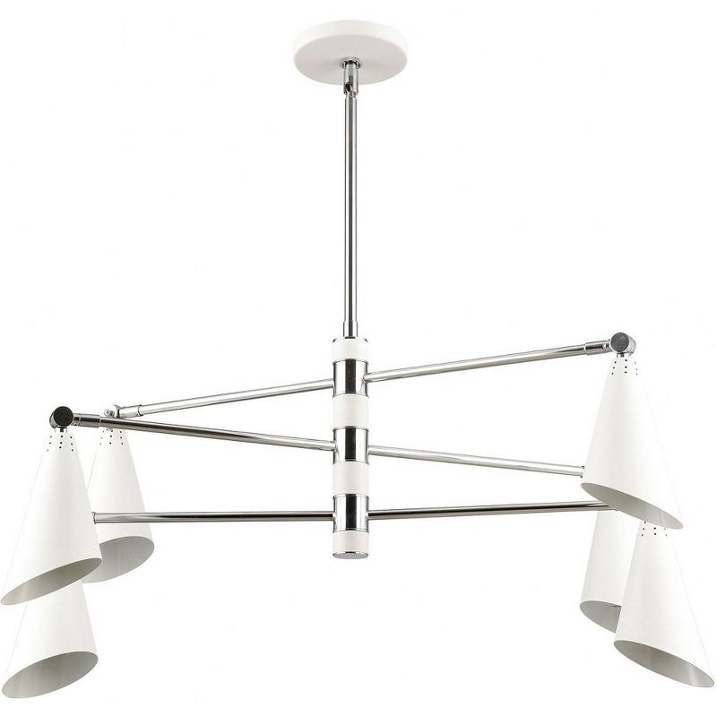 Elk Home Luca 6 - Light Chandelier in  Polished Chrome