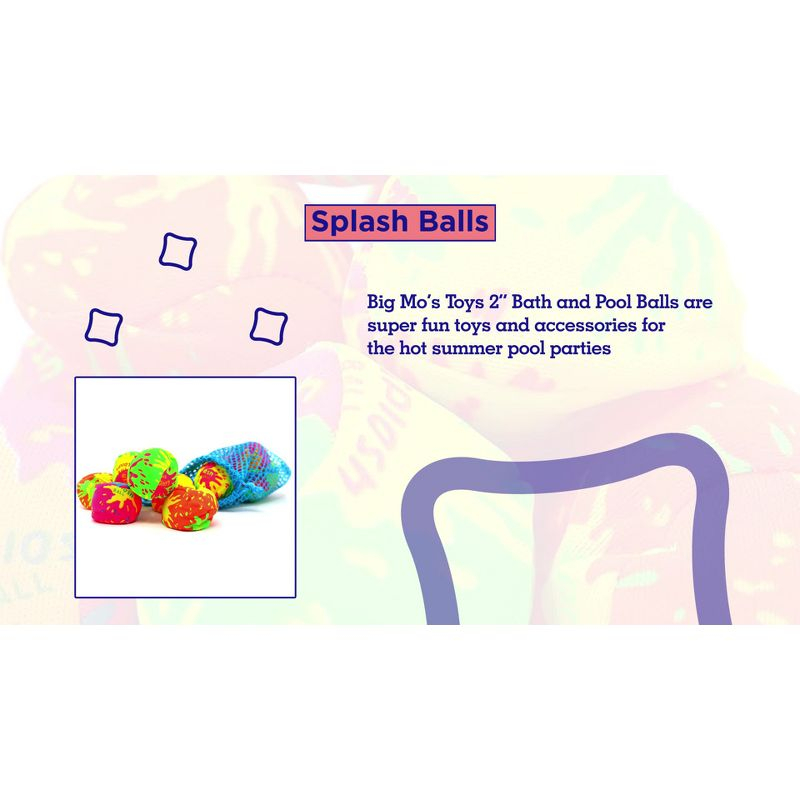 Big Mo's Toys Neon Splash Balls - Pack of 12