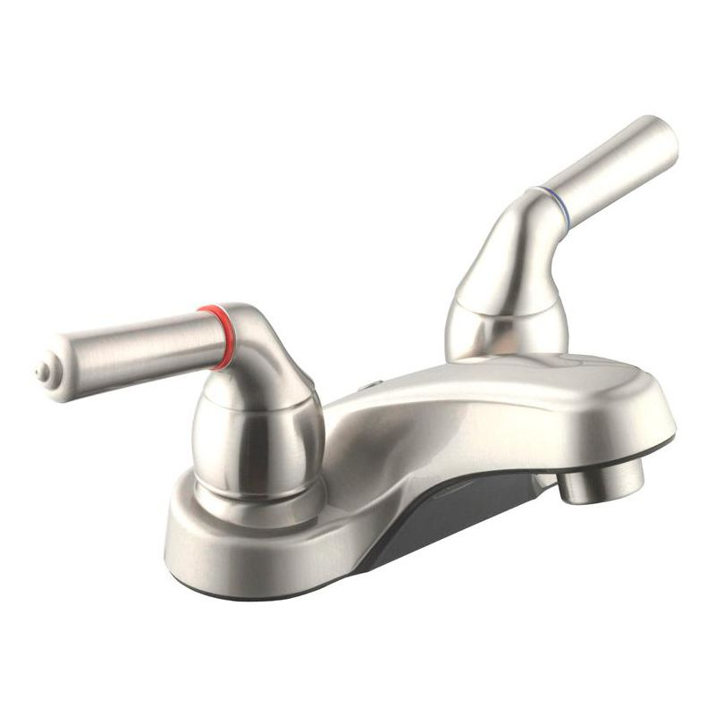 Home Plus Chrome Centerset Bathroom Sink Faucet 4 in.