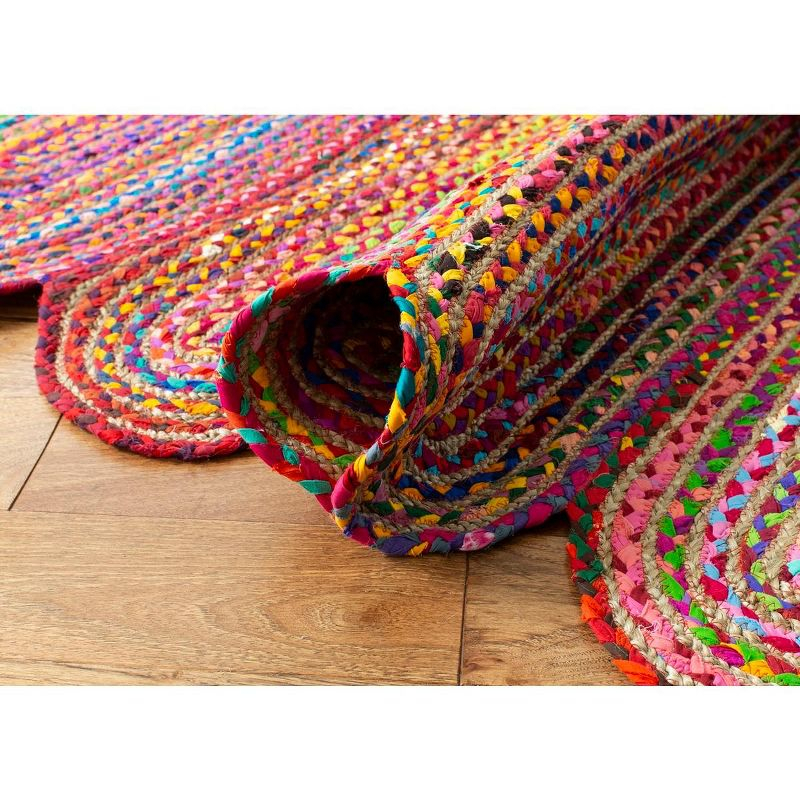Cape Cod CAP208 Woven Indoor Area Rug - Red/Multi - 6'x9' - Safavieh