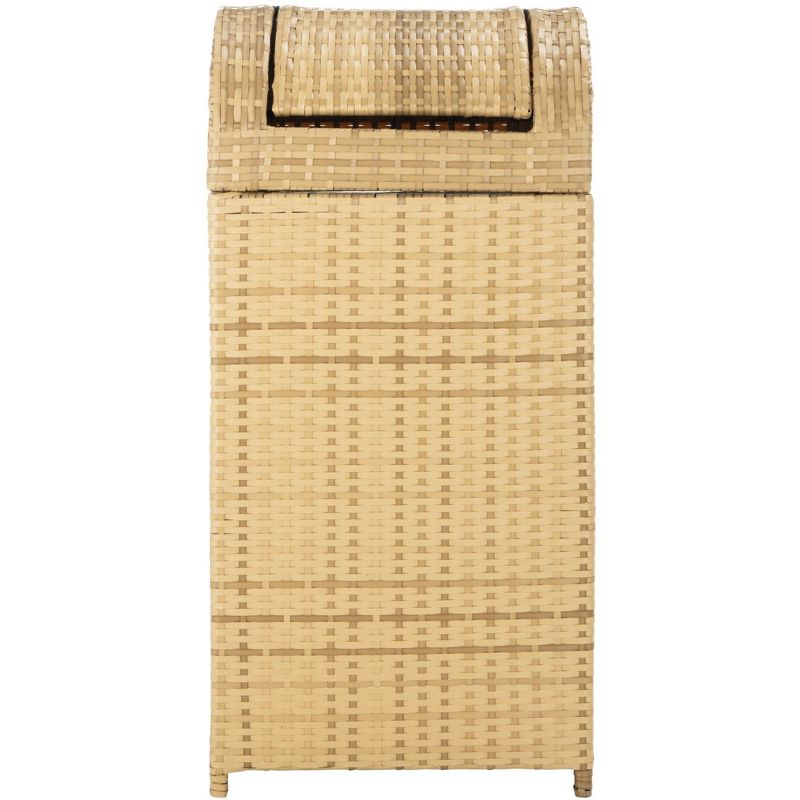 Serapis Outdoor Trash Can - Natural - Safavieh