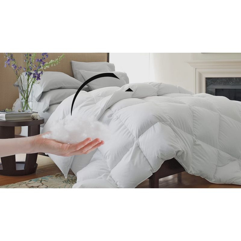 All Season Down Alternative Duvet Insert with Corner Tabs Hypoallergenic Ultra Soft 1 Piece Comforter - Twin , Navy Blue