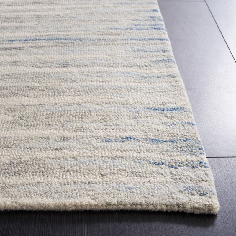 Abstract ABT926 Handmade Indoor Area Rug - Ivory/Light Blue - 4'x6' - Safavieh