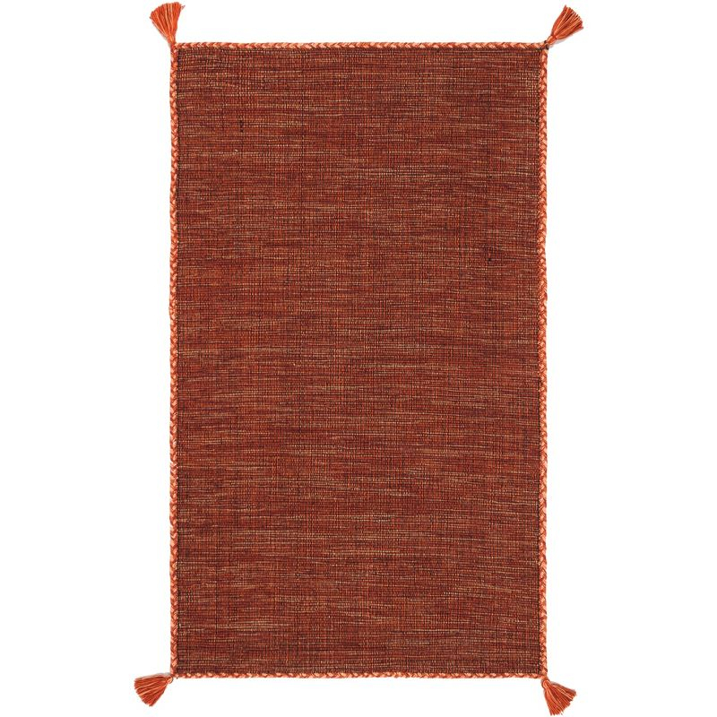 Montauk MTK150 Hand Woven Indoor Accent Rug - Orange/Black - 3'x5' - Safavieh