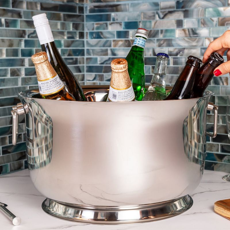 Sol Living 4.3 Gallons Stainless Steel Single Wall Beverage Tub for Parties
