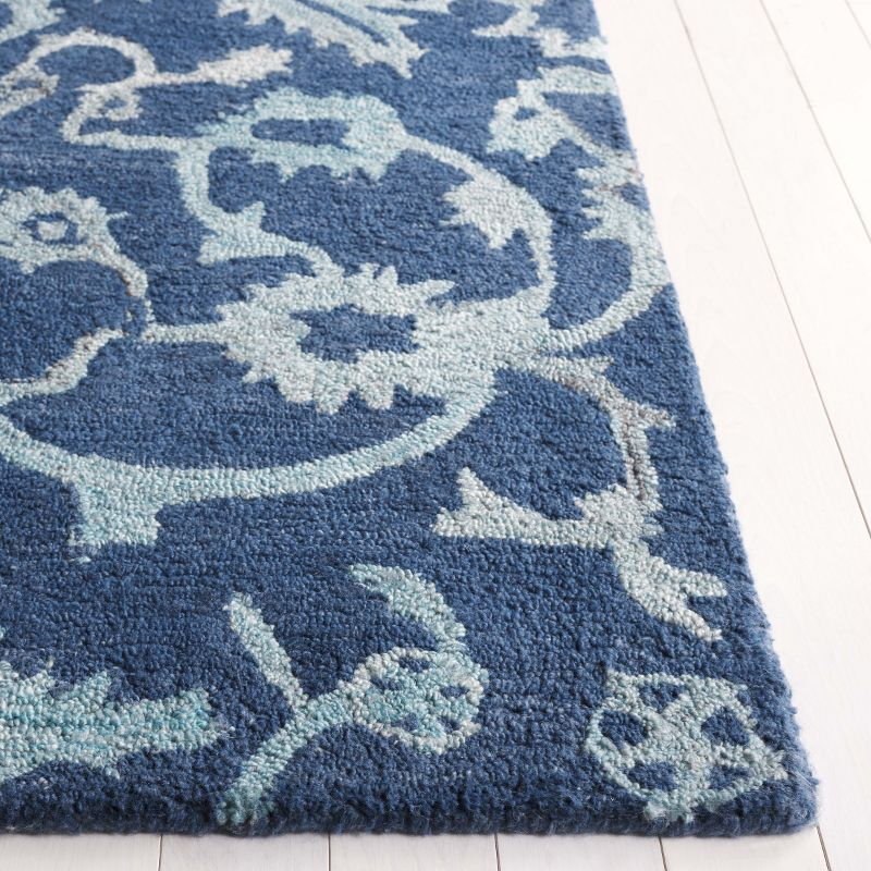 Anatolia AN401 Handmade Tufted Area Rug - Navy - 8' X 10' - Safavieh