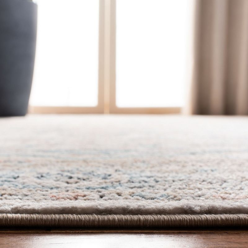 Oregon ORE813 Power Loomed Indoor Area Rug - 6'7"x6'7" - Grey/Blue - Safavieh