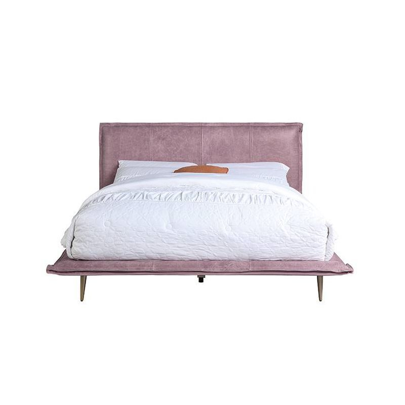Acme Furniture King Metis Bed Pink Grain Leather