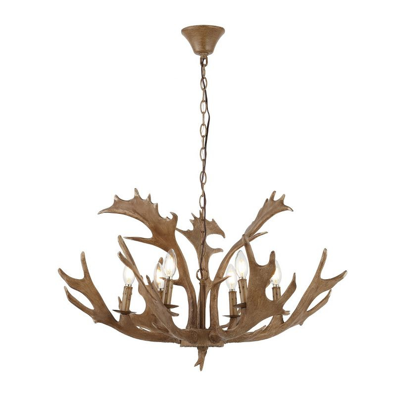 Dresden 6 Light 30" Chandelier - CHA4029 - Brown - Safavieh
