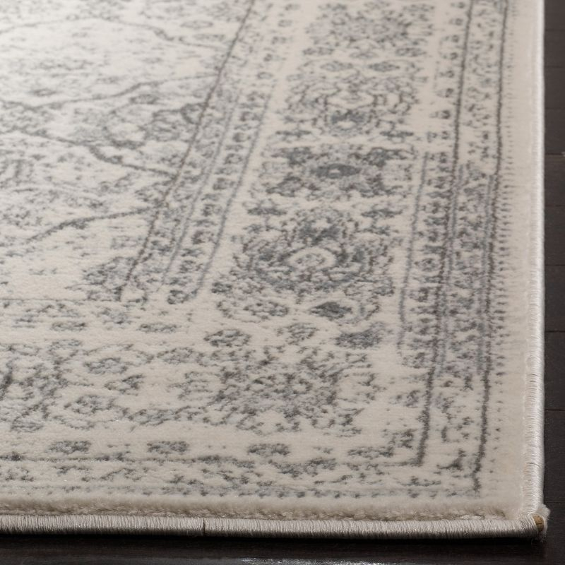 Carnegie CNG691 Power Loomed Runner Rug - Cream/Dark Grey - 2'3"x12' - Safavieh.