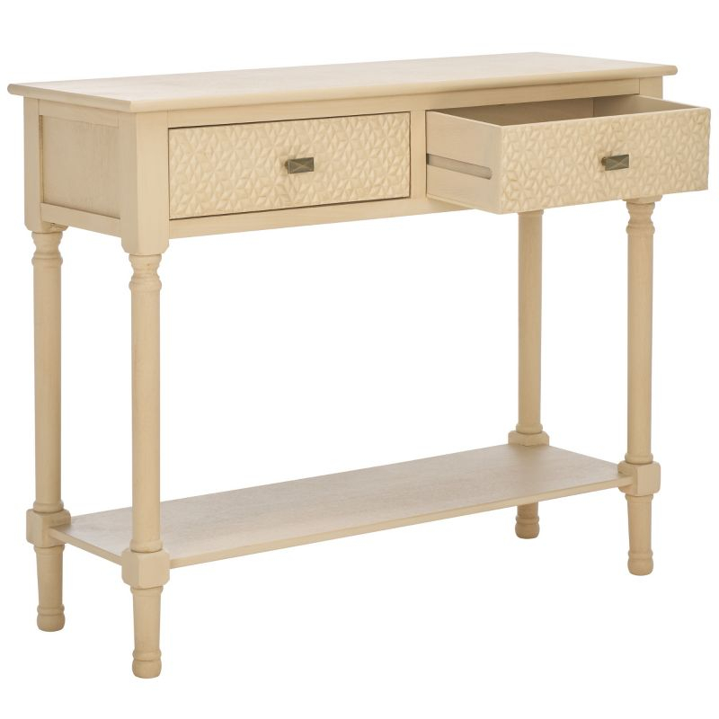 Halton 2 Drawer Console Table - Natural - Safavieh