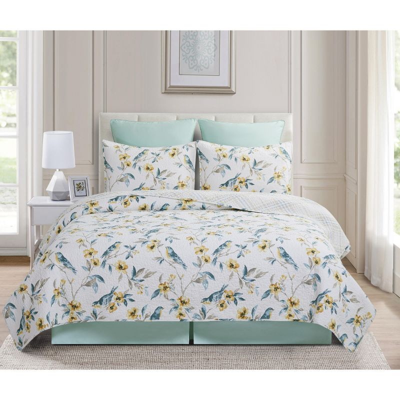C&F Home Calix Bluebird F/Q Quilt Set