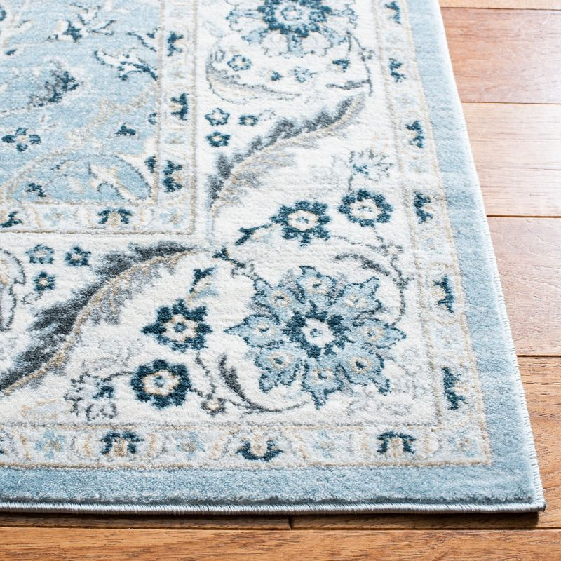 Isabella ISA912 Power Loomed Area Rug - Light Blue/Cream - 8'x10' - Safavieh.