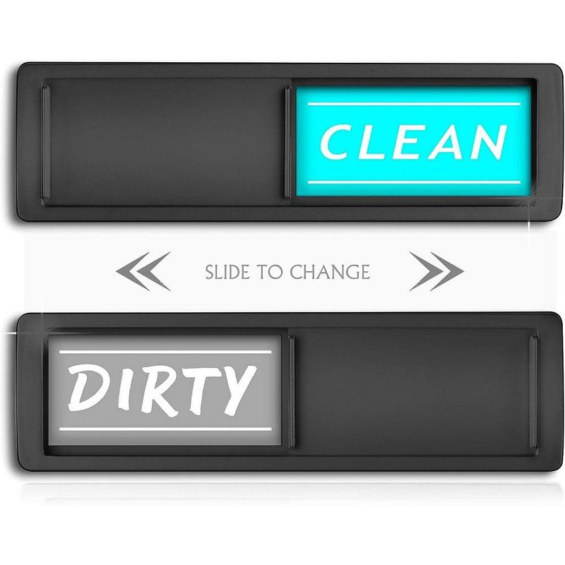 Dishwasher Magnet Clean Dirty Sign - Sleek and Convenient Design - Kitchen Gadgets - New Home Essentials, Heavy Duty Magnet with Optional Stickers