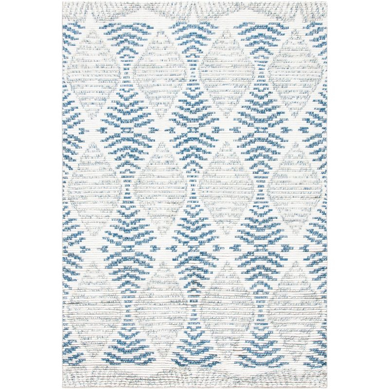 Kenya KNY175 Hand Knotted Area Rug - Blue/Ivory - 6'x9' - Safavieh