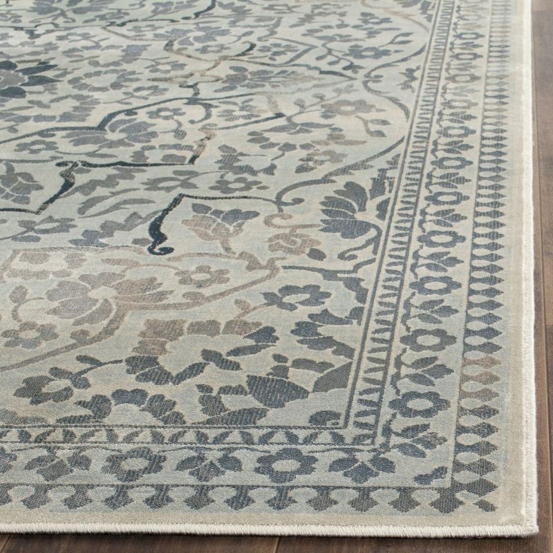 Vintage VTG175 Power Loomed Indoor Area Rug - Cream/Light Blue - 5'3"x7'6" - Safavieh.