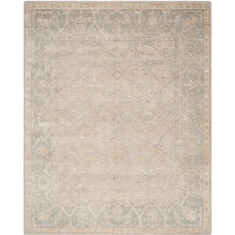 Maharaja MHJ256 Hand Knotted Area Rug - Putty/Grey - 8'x10' - Safavieh.