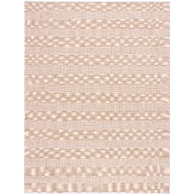 Striped Kilim STK802 Hand Woven Area Rug - Ivory/Gold - 8'x10' - Safavieh.