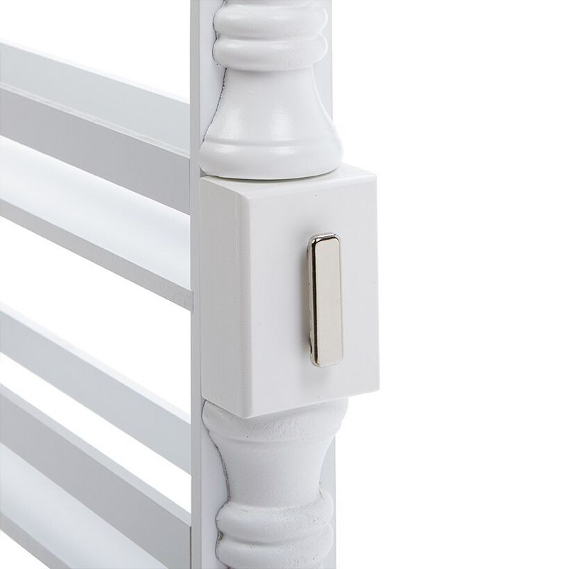 The Lakeside Collection Slim Rolling Can and Spice Racks - White