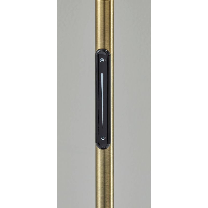 Adesso Cullen Desk Lamp: Marble Base, ETL Listed, Touch Sensor, 24" Metal Cylinder Shade