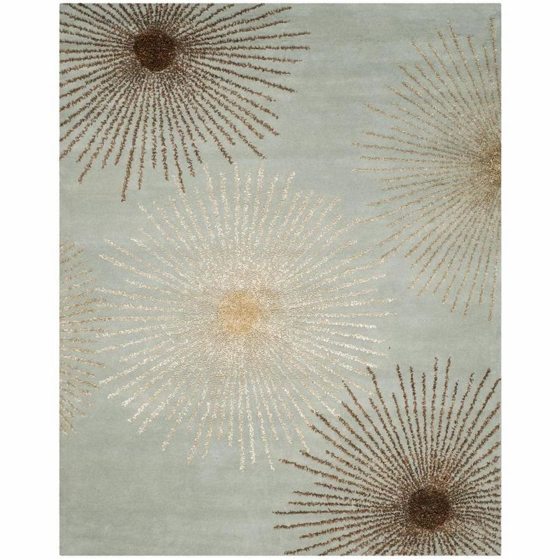 Soho SOH712 Hand Tufted Indoor Area Rug - Light Blue/Multi - 8'9"x11'9" - Safavieh.