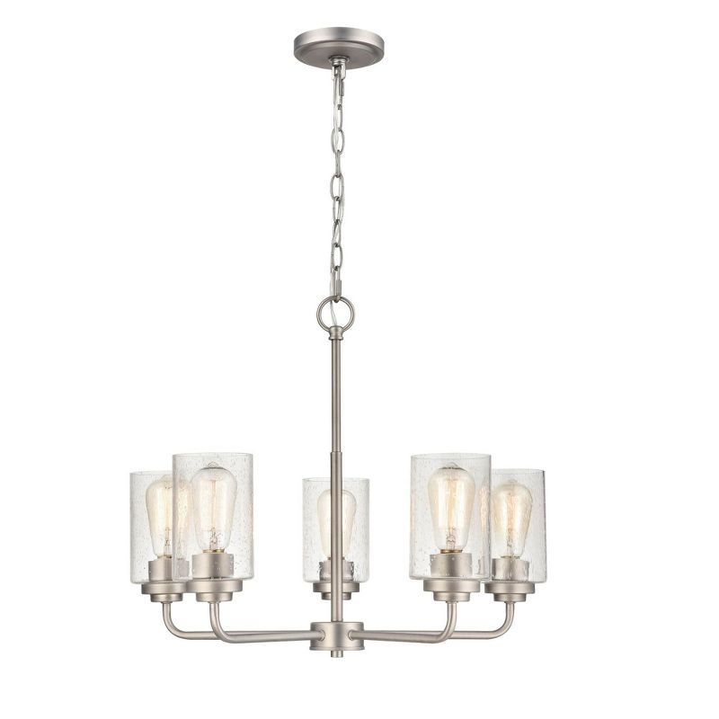 Millennium Lighting Moven 5 - Light Chandelier in  Satin Nickel