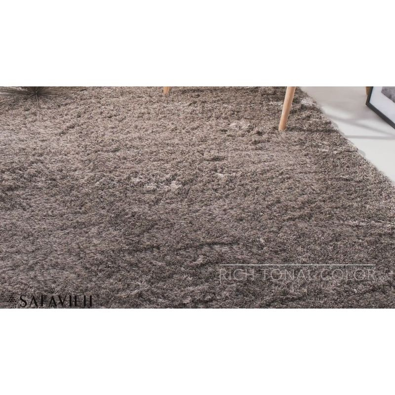Shag SG511 Hand Tufted Area Rug - Titanium - 5'x5' - Safavieh.