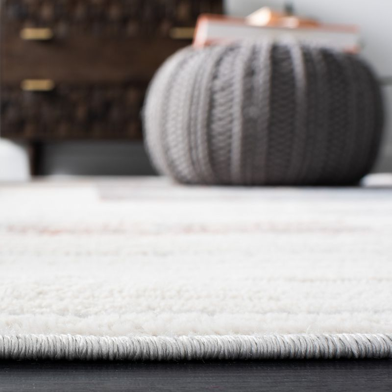Shivan 100 SHV198 Power Loomed Indoor Area Rug - Ivory/Rust - 8'x10' - Safavieh