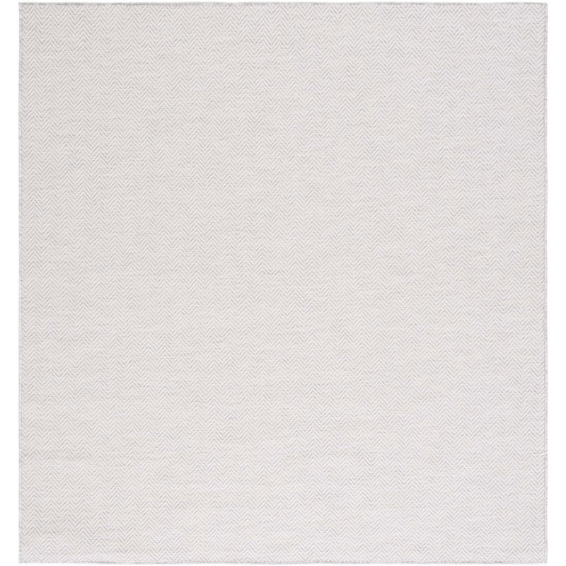 Hampton HTN233 Power Loomed Indoor/Outdoor Area Rug - Ivory/Multi - 6'5"x6'5" - Safavieh..