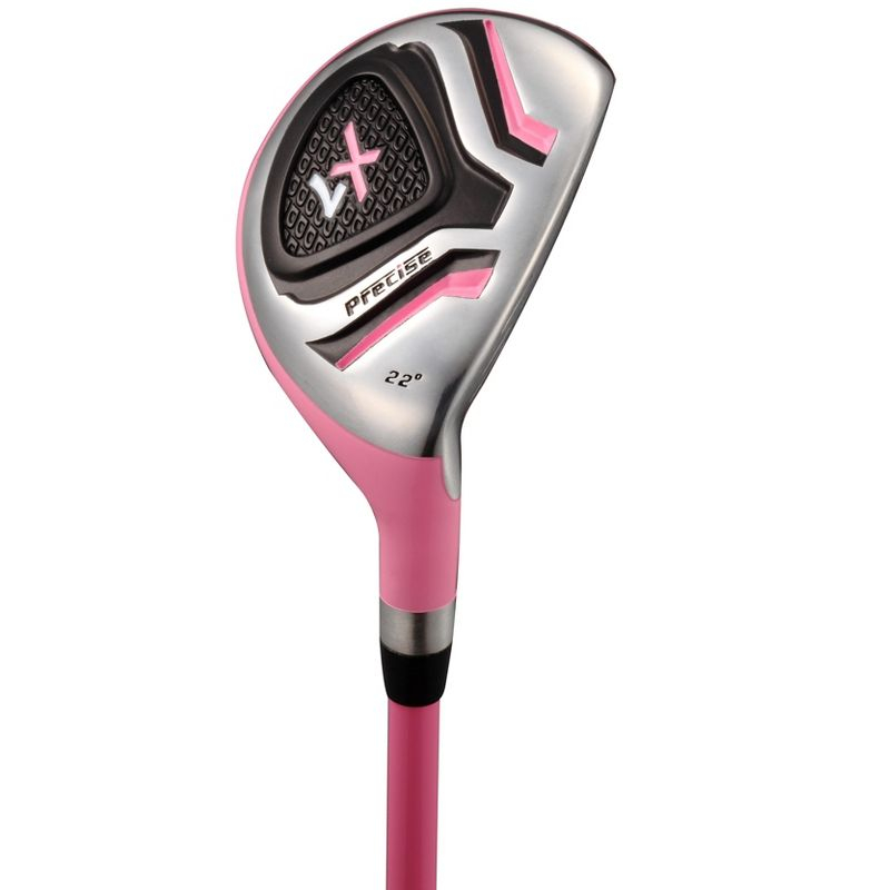 Precise X7 Junior Boys & Girls Complete Left Handed Golf Clubs Set for Children - Age 3-5, Pink Color