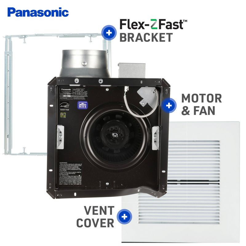 Panasonic WhisperCeiling Bathroom Exhaust Fan, 290 CFM, FV-30VQ3