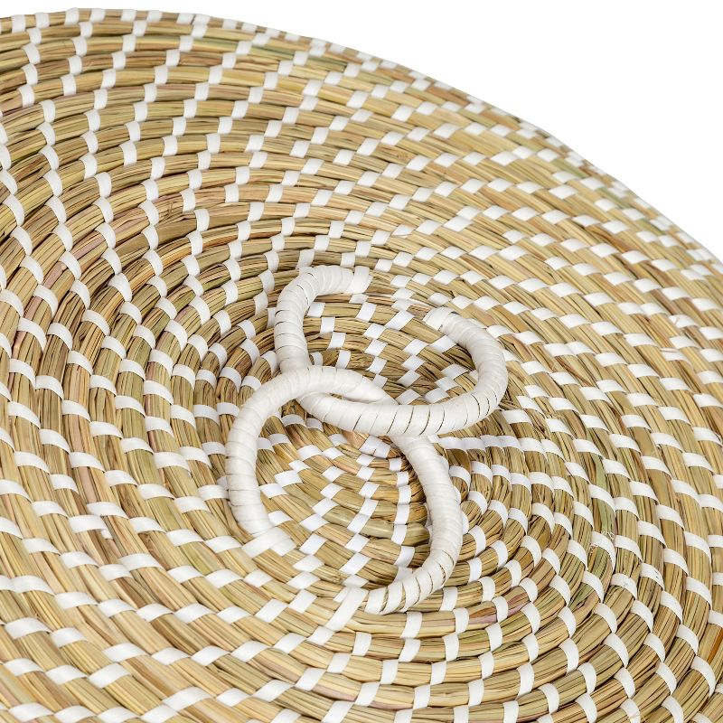 Honey-Can-Do Set of 3 Nesting Seagrass Snake Charmer's Baskets Natural