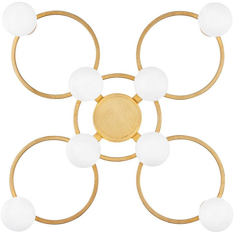 Mitzi Hope 8 - Light Semi-Flush Mount in  Gold Leaf