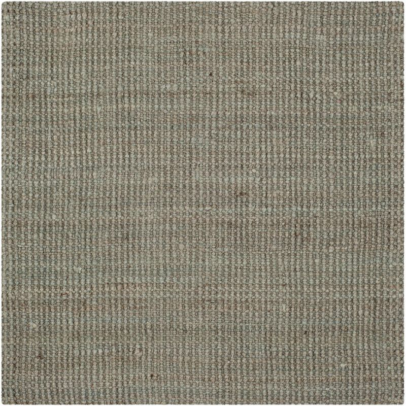 Natural Fiber NF730 Hand Woven Indoor Area Rug - Green/Grey - 4'x4' - Safavieh