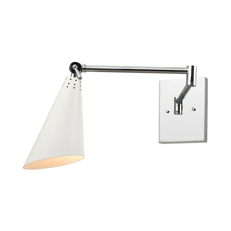 Elk Home Luca 1 - Light Swing Arm Lamp in  Polished Chrome