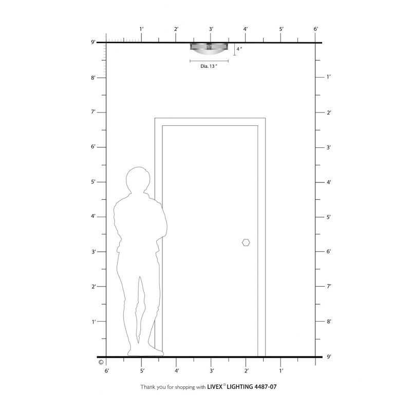 Livex Lighting Titania 2 - Light Flush Mount in  Bronze