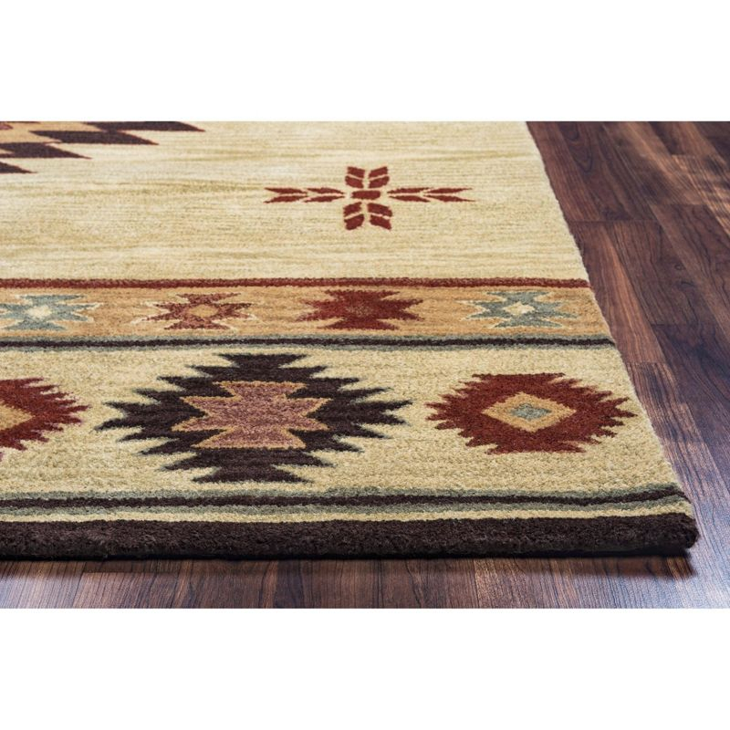 Alora Decor 8'x10' Ryder Southwest Rectangle Area Rug Khaki