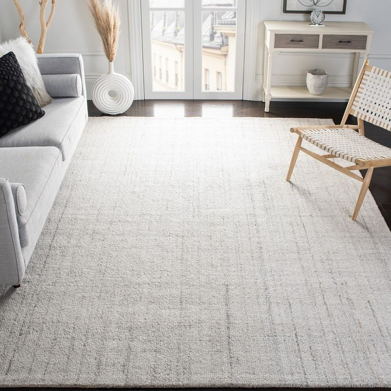 Abstract ABT141 Handmade Indoor Area Rug - Light Grey - 8'x10' - Safavieh