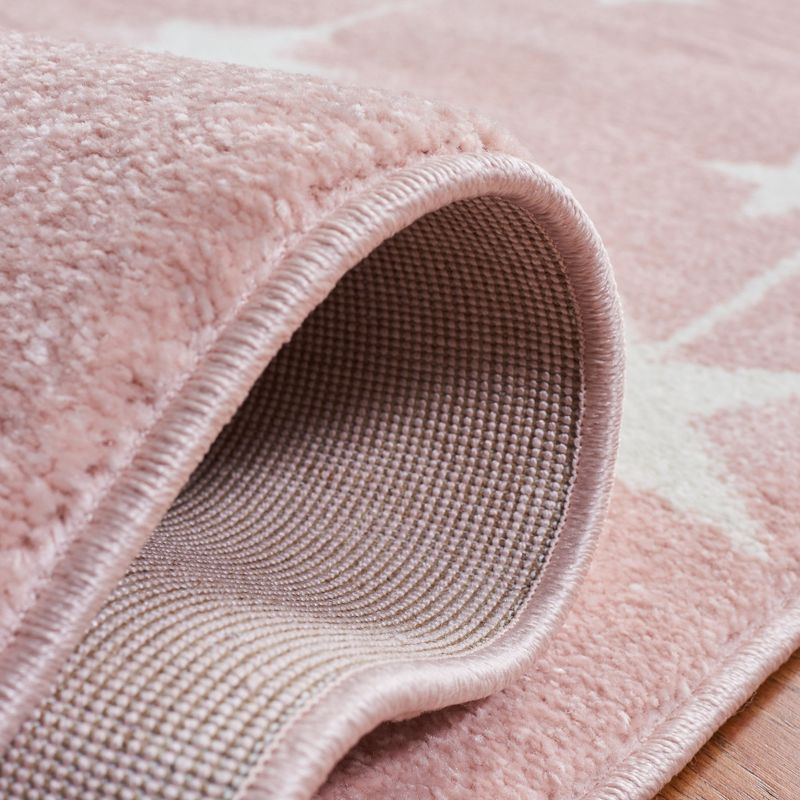 Carousel Kids  CRK195 Loomed Indoor Area Rug - Pink/White - 2'x3' - Safavieh