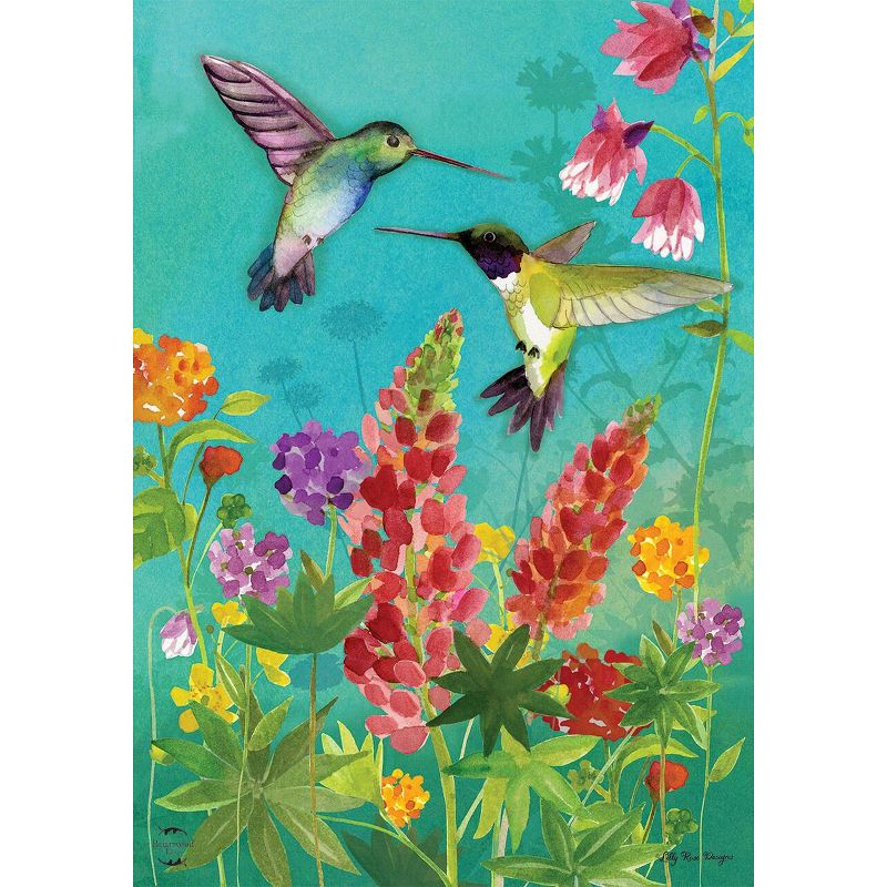 Briarwood Lane Garden Flag 18x12.5 For Outdoor Hummingbird Greeting Spring Garden Flag Flag For Spring Garden Flag Flags For Outside