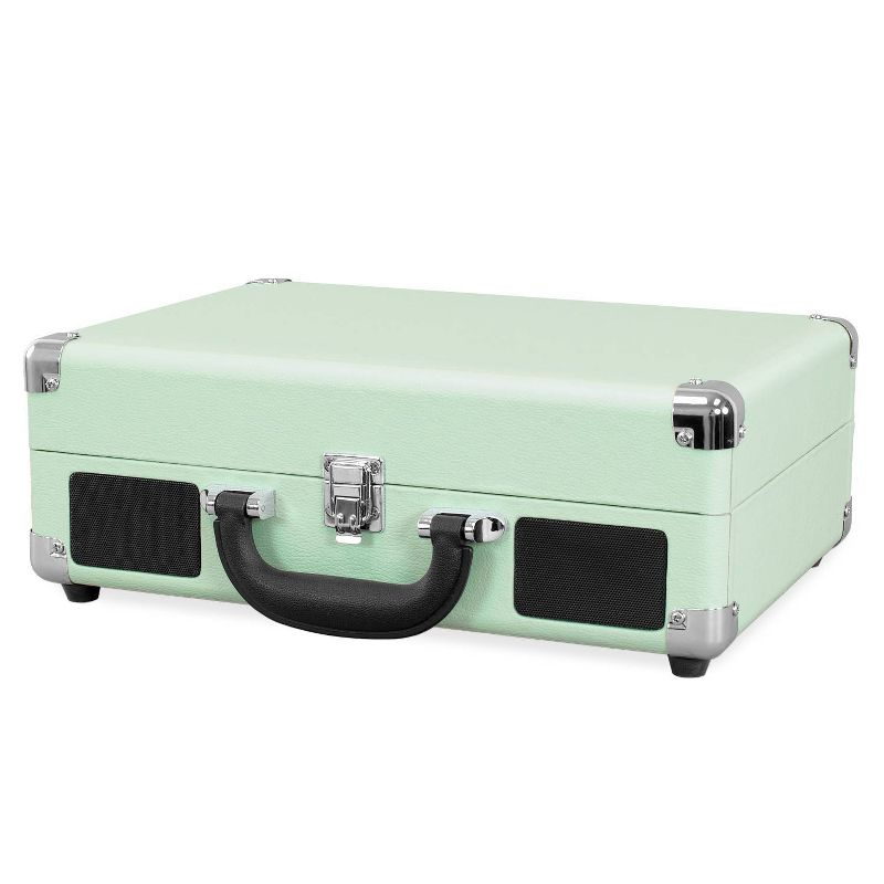 Victrola Journey 3-Speed Bluetooth Suitcase Record Player - Mint: Belt Drive Turntable