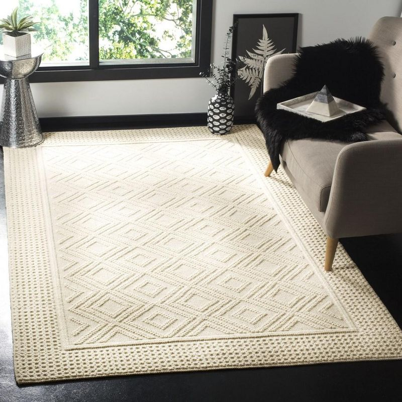 Vermont VRM212 Hand Woven Indoor Area Rug - Ivory - 6'x9' - Safavieh