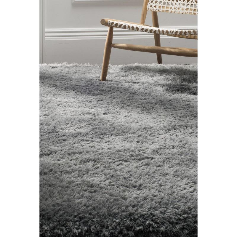 Luxe Shag SGX160 Hand Tufted Indoor Area Rug - Grey - 4'x6' - Safavieh