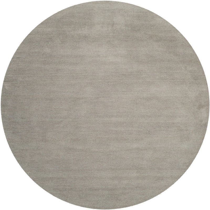 Himalaya HIM610 Handmade Area Rug - 8' Round - Grey - Safavieh